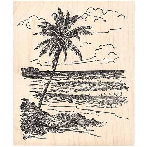 Hawaiian Waves Rubber Stamp Tropical Hawaii : Amazon.in: Toys & Games