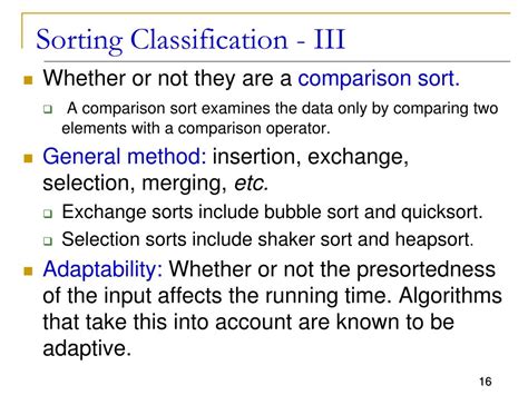Sorting Classification Different 的图像结果
