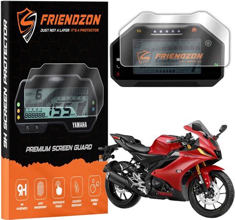 FriendZon Screen Guard For Yamaha R15 V4 / R15M / R25 | Bubble Free ...