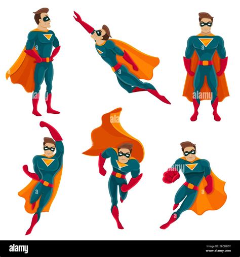 Superman pose man Stock Vector Images - Alamy