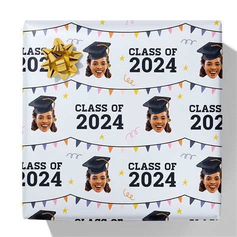 Graduation Class of Year and Photo Gift Wrap – Simply Gift Wrap