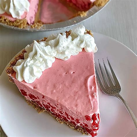Raspberry Jello Cream Pie