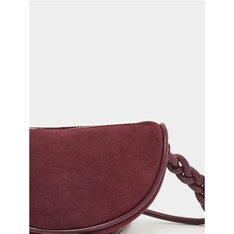 Buy Styli Women Braided Knot Velvet Textured Cross-Body Bag Online