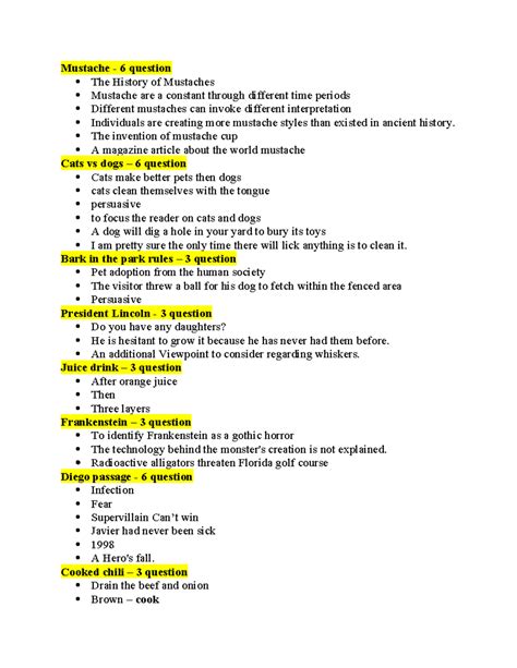 TEAS 6 Nursing-1 - Mustache - 6 question The History of Mustaches ...