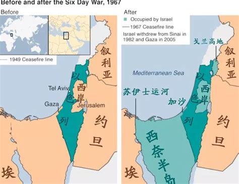 巴勒斯坦与以色列版图,2021年以色列地图 - 伤感说说吧