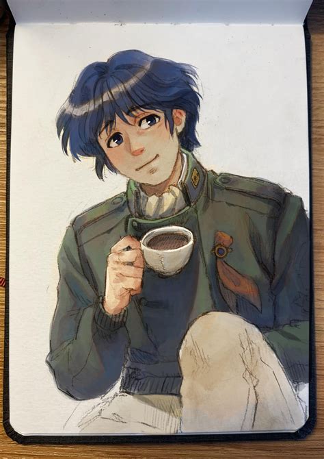 Yang Wenli (art by me) : r/logh