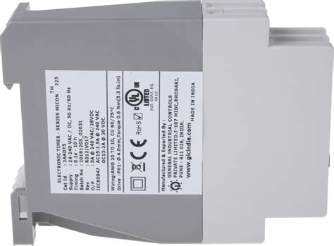2AADT5 GIC | GIC 2AAD Series DIN Rail Mount Timer Relay, 24 → 240V ac ...