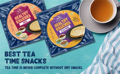 Vedic Garden Healthy 2pcs Oats + 2pcs Flaxseed Khakhra With Multigrain ...