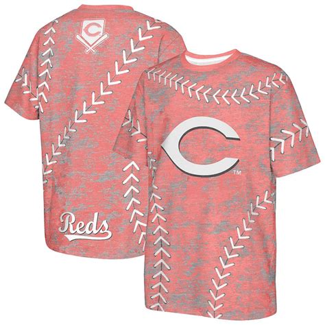 Youth Red Cincinnati Reds Slide Score Bold T-Shirt