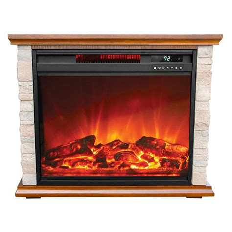 LifeSmart LifePro 1500W Electric Infrared Quartz Indoor Fireplace ...