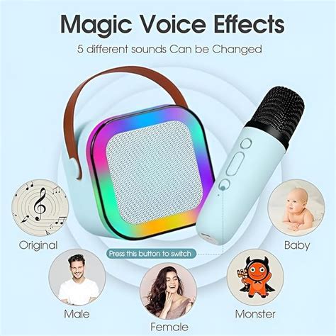 Colorful Mini Wireless Speaker with Karaoke Mic System – Popup Kids