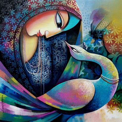 Buy Painting Affection 3 Artwork No 16016 by Indian Artist Sanjay Tandekar