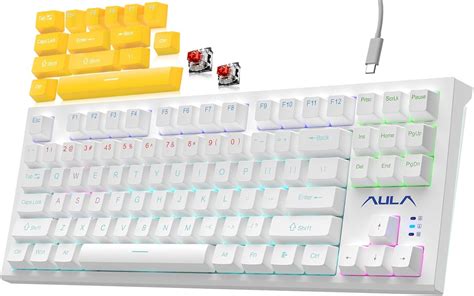 Amazon.in: Buy AULA Mechanical Keyboard, 87 Keys RGB Backlight Gaming ...