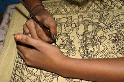 Sustainable Fabric Kalamkari- Painting with pen - Sanskriti Vintage