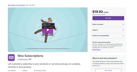WooCommerce Subscriptions 的图像结果