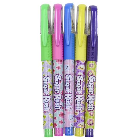 Scentos Sugar Rush Scented Neon Gel Pens - Pack of 5 — Toycra