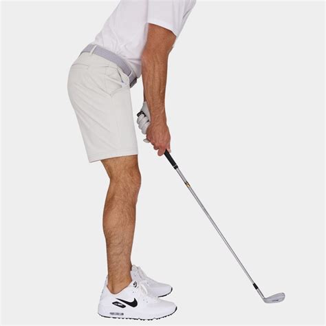7 Inch Inseam Golf Shorts: Cloud White | Avalon Golf