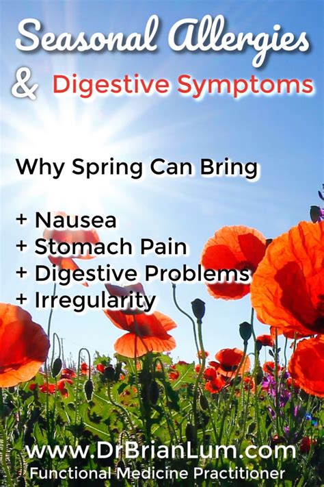 allergies upset stomach
