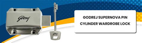 Godrej Supernova Pin Cylinder Wardrobe Lock, Steel Nickel Plated Lock ...