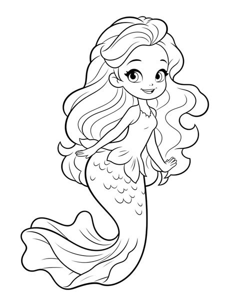 Free Printable Barbie Mermaid Coloring Pages