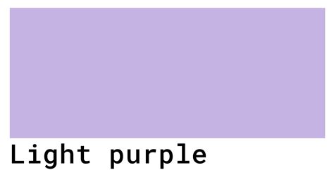 Light purple Color Codes - The Hex, RGB and CMYK Values That You Need