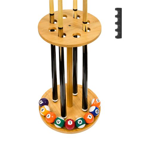 Snapklik.com : Jolensoy Pool Stick Holder Floor Stand - Round Billiard ...