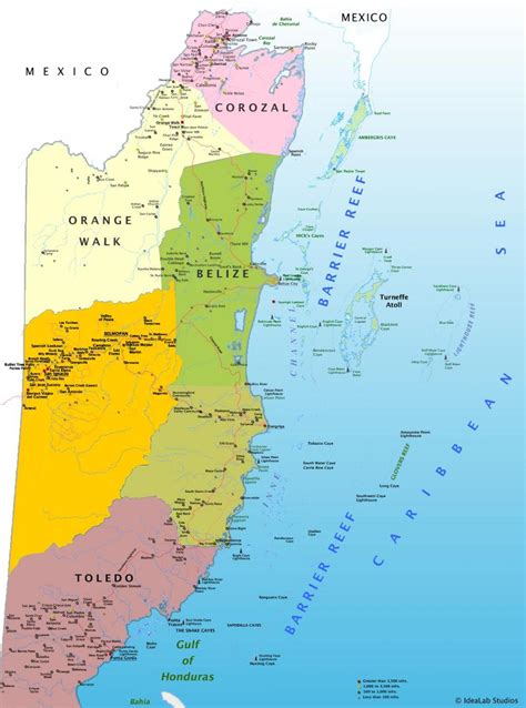 Belize Island Map at Crystal Yazzie blog