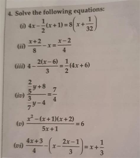 solve the following equation: please solve in notebook with full ...