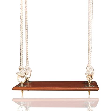 Wooden Coffee Brown Swing 24x13 with complete Hanging Accessories ...