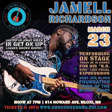 Jamell Richardson, Ground Zero Blues Club Biloxi, 23 March 2024 ...