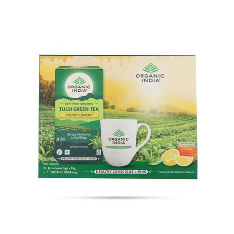 Organic India Tea Honey Lemon - 25 Pcs