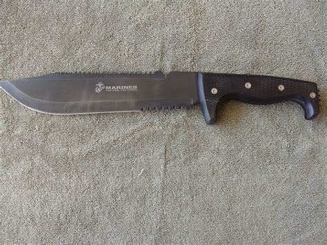 USMC US Marines Large Raider Bowie Knife M-1009 w/ Sheath | #4644248647