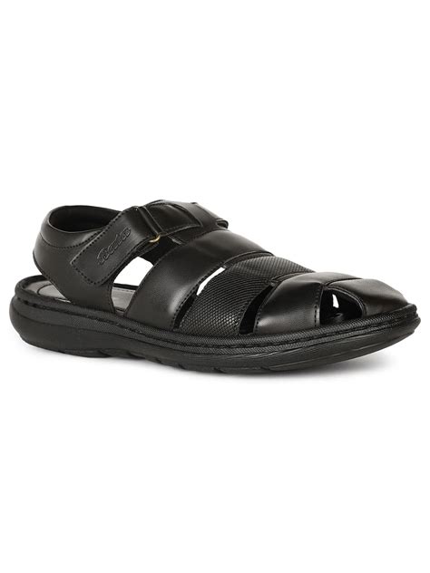 BATA Mens TOMMEN Fisherman Black Sandal : Amazon.in: Fashion