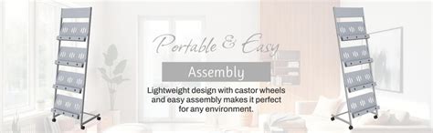 Pragati Systems® Magazine Holder Stand cum Brochure Rack for Office ...