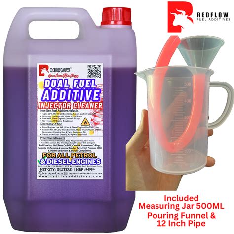 Red Flow Dual Fuel Additive For Diesel & Petrol Engines 5 Liters ...