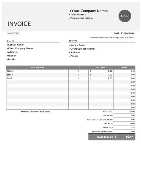 Invoice Model 的图像结果