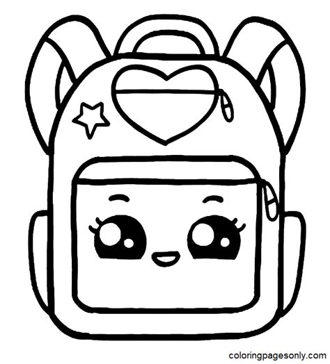 Backpack Coloring Pages To Print [2025]