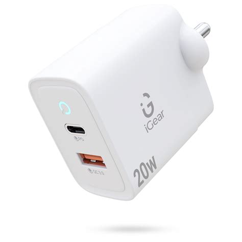 iGear Core 20: 20W Fast Charger, USB Type-C PD and Q.C 4.0 + PPS, Dual ...