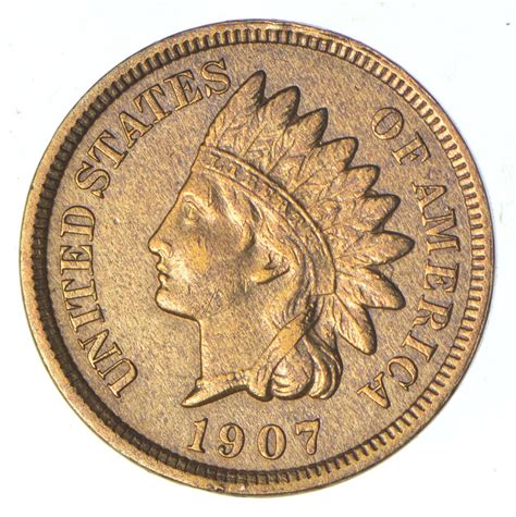 Detailed "Liberty" 1907 Indian Head Cent - Great Condition! | Property Room