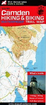 Camden, Maine: Hiking & Biking Trail Map : Map Adventures: Amazon.in: Books