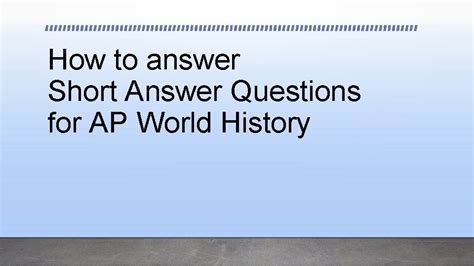 Image result for AP Short-Answer Format