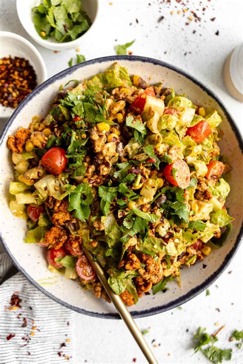 Easy Healthy Taco Salad w/ Ground Turkey - Jar Of Lemons