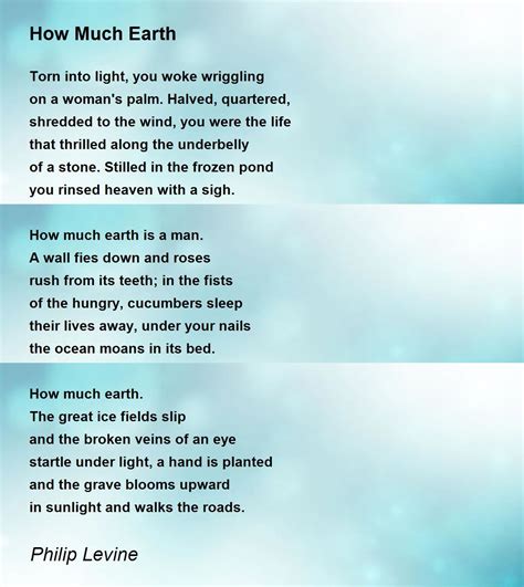 Philip Levine Quotes