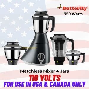 Butterfly 110volts for use in USA and canada only, 750 W Juicer Mixer ...