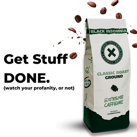 Black Insomnia Extreme Caffeine Coffee - The Strongest in the World ...