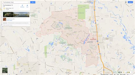 The Woodlands, Texas Map