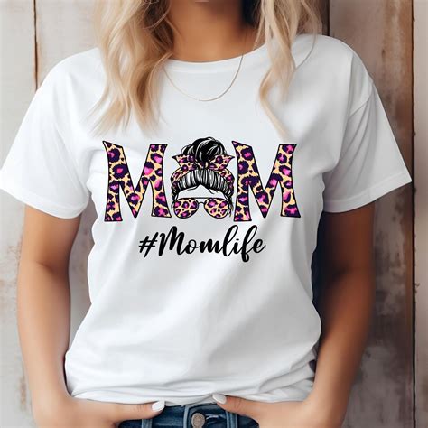 Camiseta Mom Life, regalo para madre, camiseta Mom con estampado ...