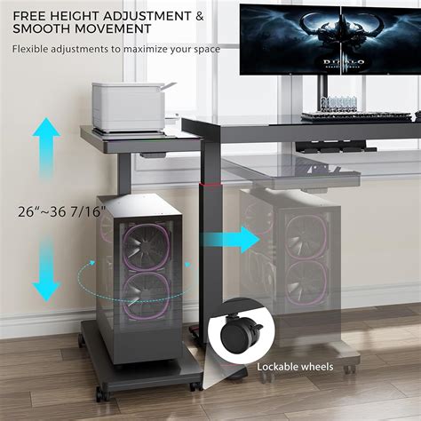 EUREKAERGONOMIC EUREKA ERGONOMIC Height Adjustable Computer Tower India ...