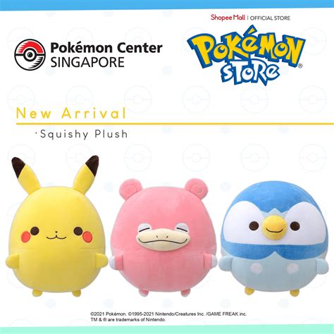 Pokemon Centre SG Now Has Squishy Pikachu, Slowpoke & Piplup Plushies