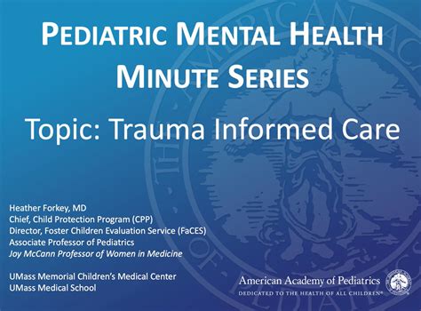 Video: Trauma Informed Care for Pediatric Mental Health (18:24 ...